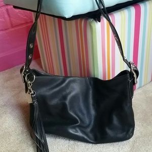 Cute small black coach bag