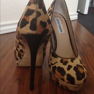 Steve Madden leopard print stilletos.
