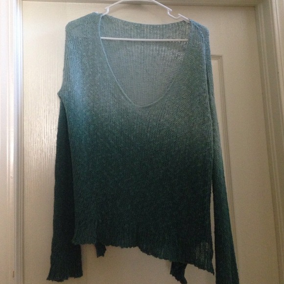 Brandy Melville green ombré sweater
