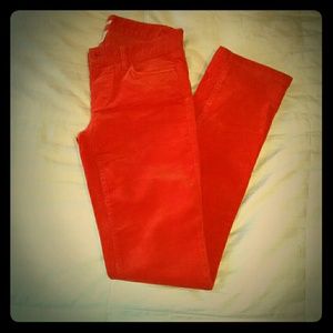 Closet clearout: J. Crew Matchstick Orange Cords