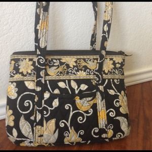 Vera Bradley Betsey Yellow Bird Purse