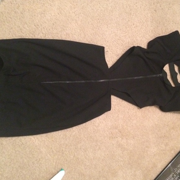 Black cutout dress
