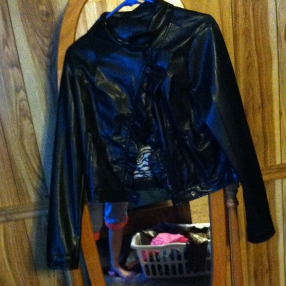 Black leather jacket never worn