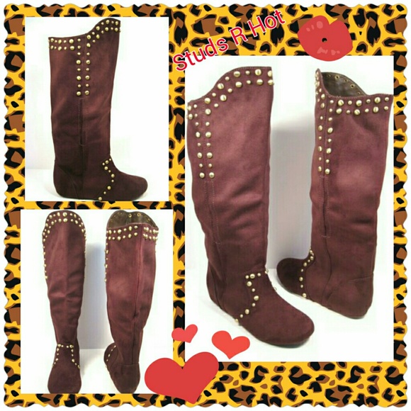 Dolce by Mojo Moxy Boots - SALE! 👢Dolce Mojo Moxy MUSE knee hi boots studs
