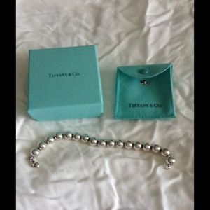 Tiffany sterling silver bead bracelet