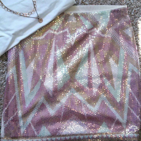 Aztec sequins skirt