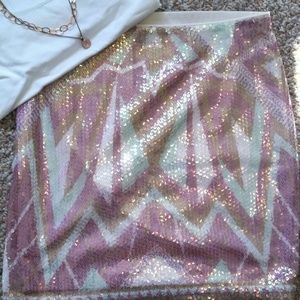 Aztec sequins skirt