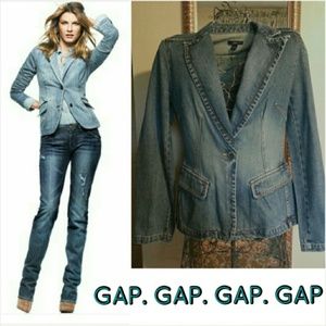 GAP Denim Blazer Jacket in size Medium