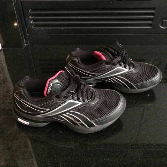 Black Reebok Easy Tone shoes