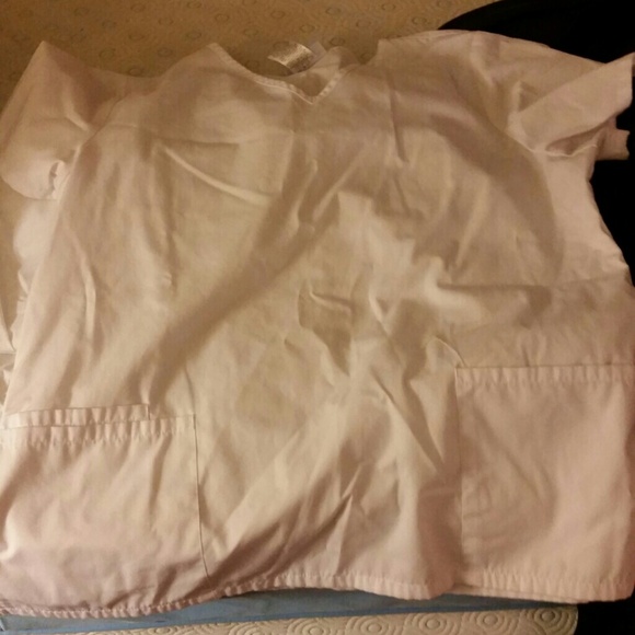 White Scrub Top