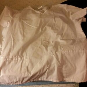 White Scrub Top