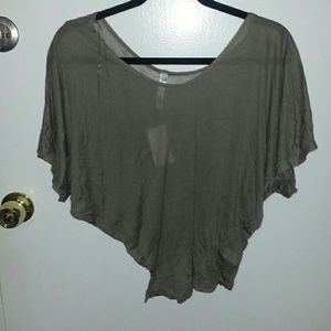 Sheer grey top