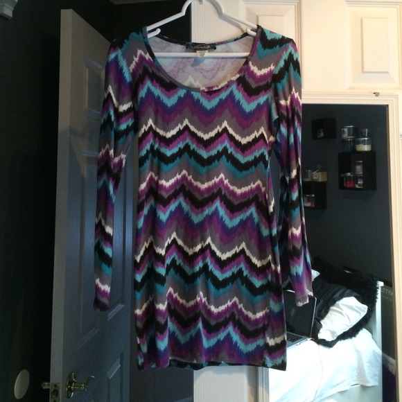 Chevron Bodycon Dress