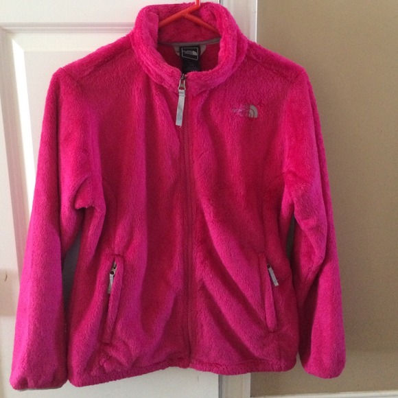 The North Face pink jacket