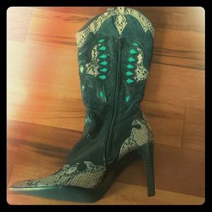 Zip up boots