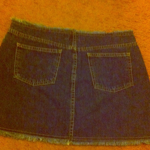 Timeless Frayed Denim Skirt