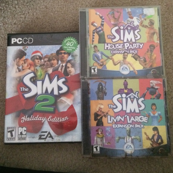 Sims holiday edition, house party, livin large