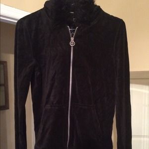 Michael Kors black zip up jacket