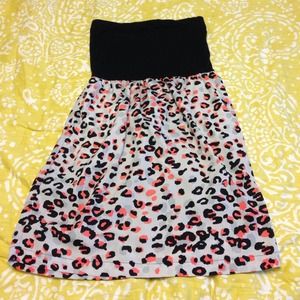 Cheetah print mini dress