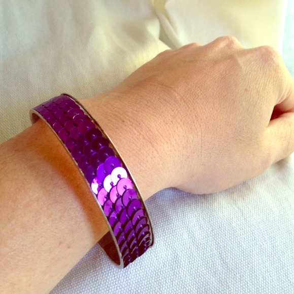 Purple sequin Candie's bracelet