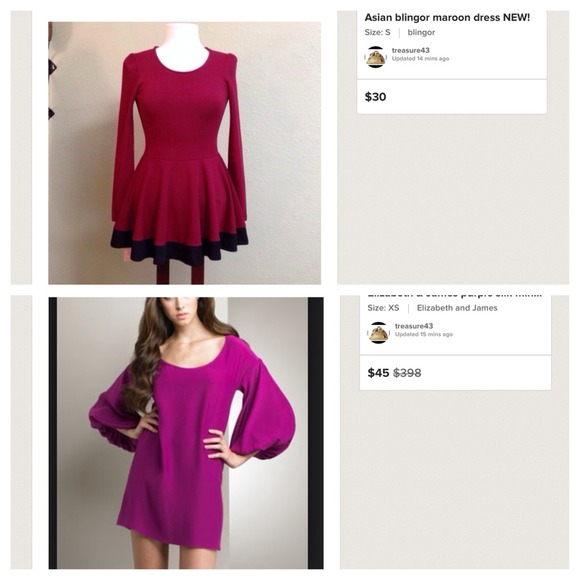 blingor Dresses & Skirts - 🎈bundle🎈Asian blingor maroon dress NEW!