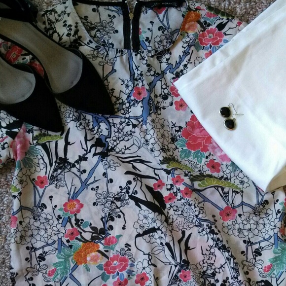 Zara floral top