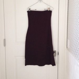 Susana Monaco Classic Brown Strapless Dress