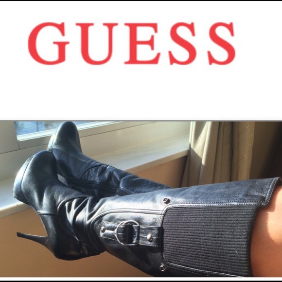 Guess leather tall boots 🔥🔥🔥
