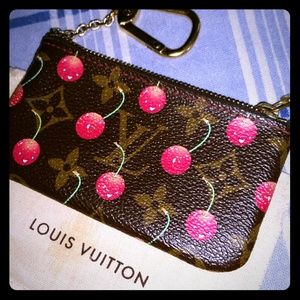 Louis Vuitton Cerise Keychain pouch Pochette Cles