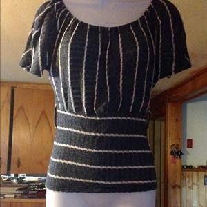 Blue & White Striped Shirt