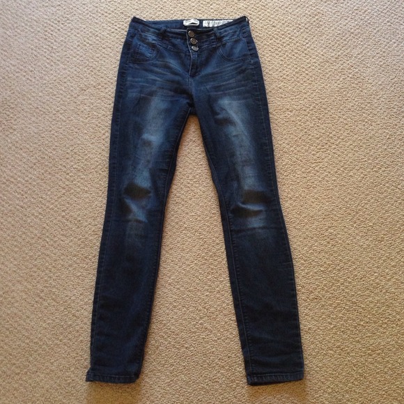 High wasted dark wash jeans - Picture 4 of 4
