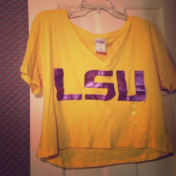 LSU crop top by Victoria secret!