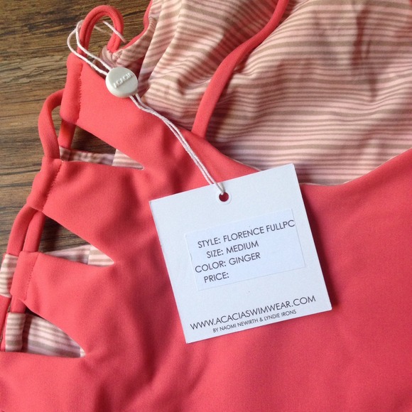 🚫🚫SOLD🚫🚫 ACACIA Swimwear one-piece in Ginger - Picture 3 of 4