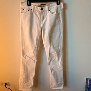 JCrew Matchstick white jeans