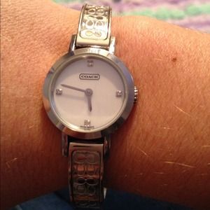Coach Stainless Steal Signature Bangle Watch