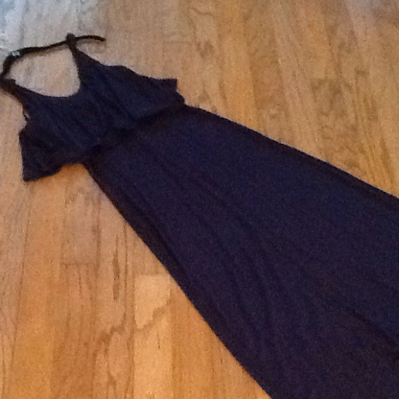 Navy maxi dress
