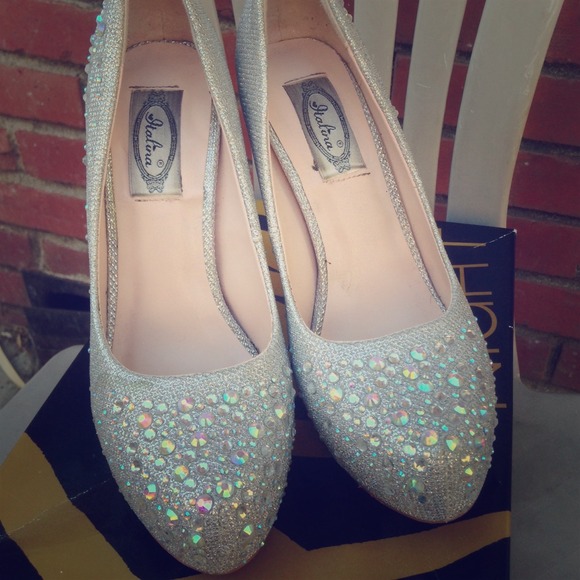 Sequin high heels