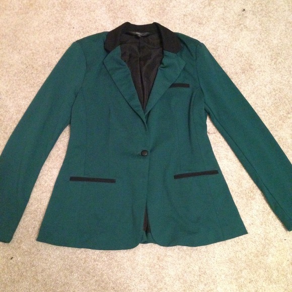 Green Boyfriend Blazer