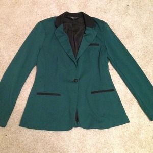 Green Boyfriend Blazer