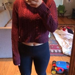 Burgundy sweater