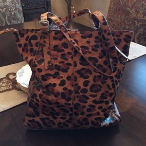 REDUCED!  Leopard print handbag