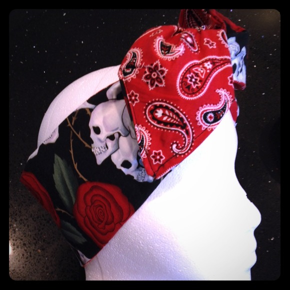 Rockabilly headband handmade