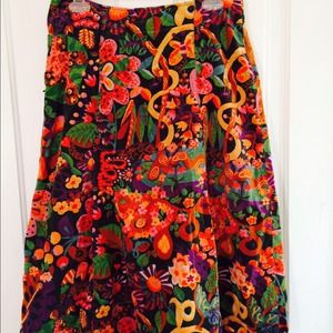 Velvet oilily skirt