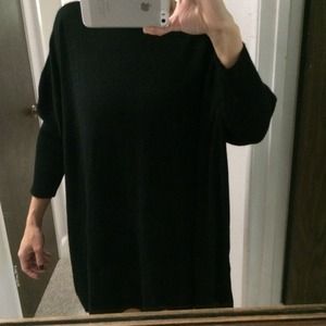 Oversized black sweater