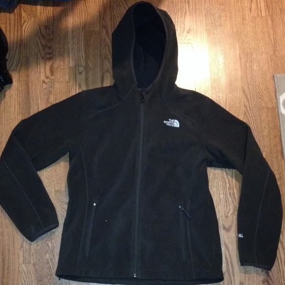chocolate brown north face jacket