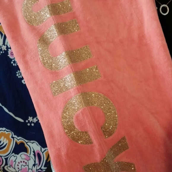 Coral Juicy Couture sweatpants