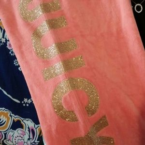 Coral Juicy Couture sweatpants