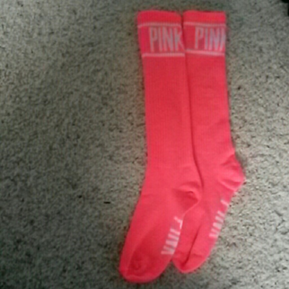 VS Pink Knee-High Socks