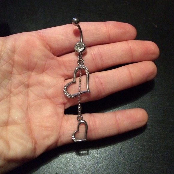 Heart belly ring