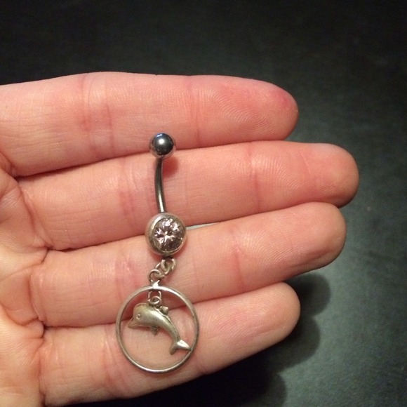 🎈Hanging dolphin belly ring🎈
